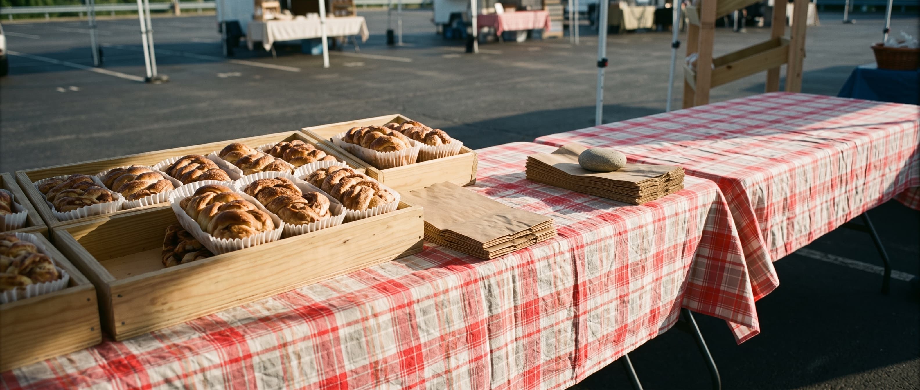 Old Thyme Growers table at the Chillicothe Farmers Market