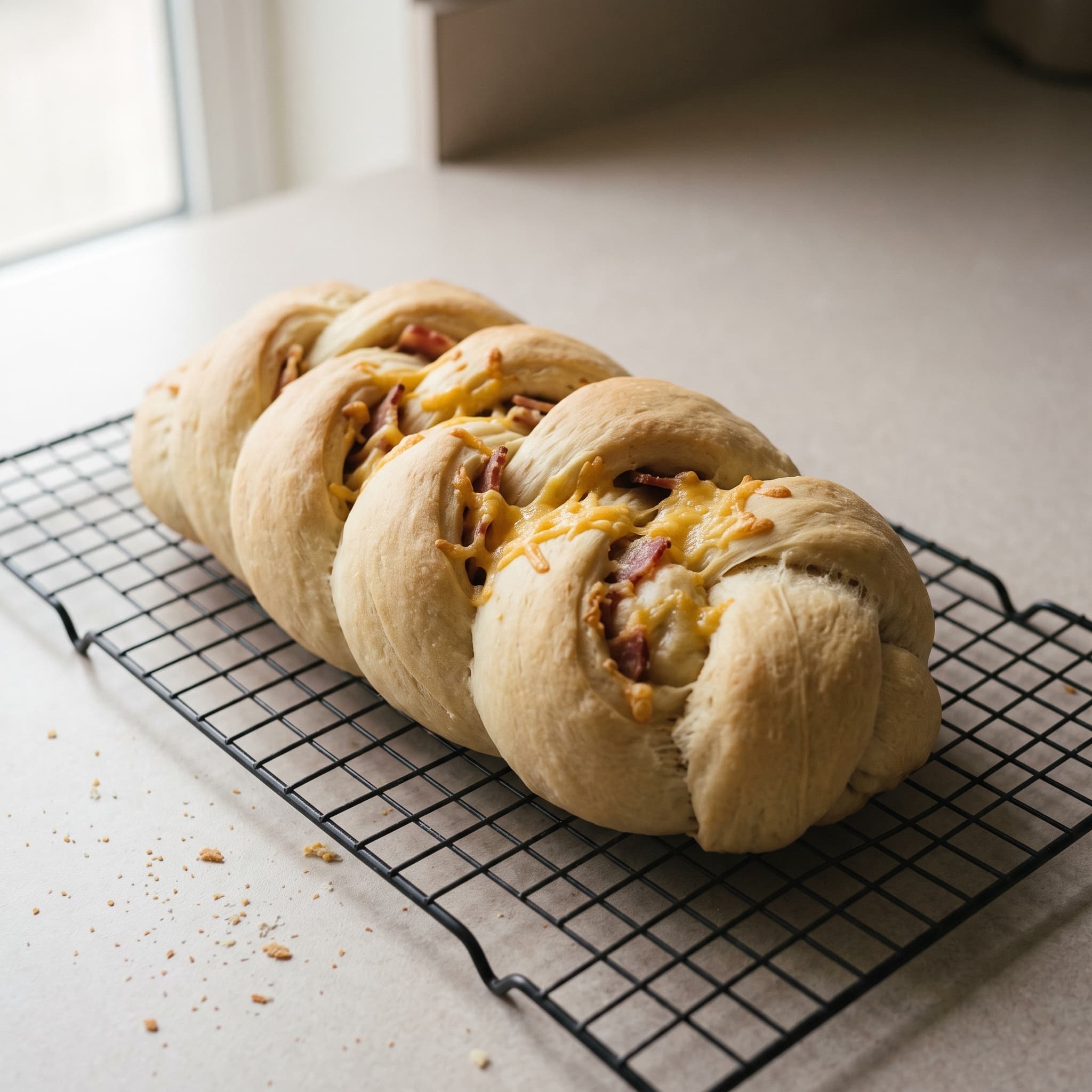 Sourdough Bacon Cheddar Sandwich Bread