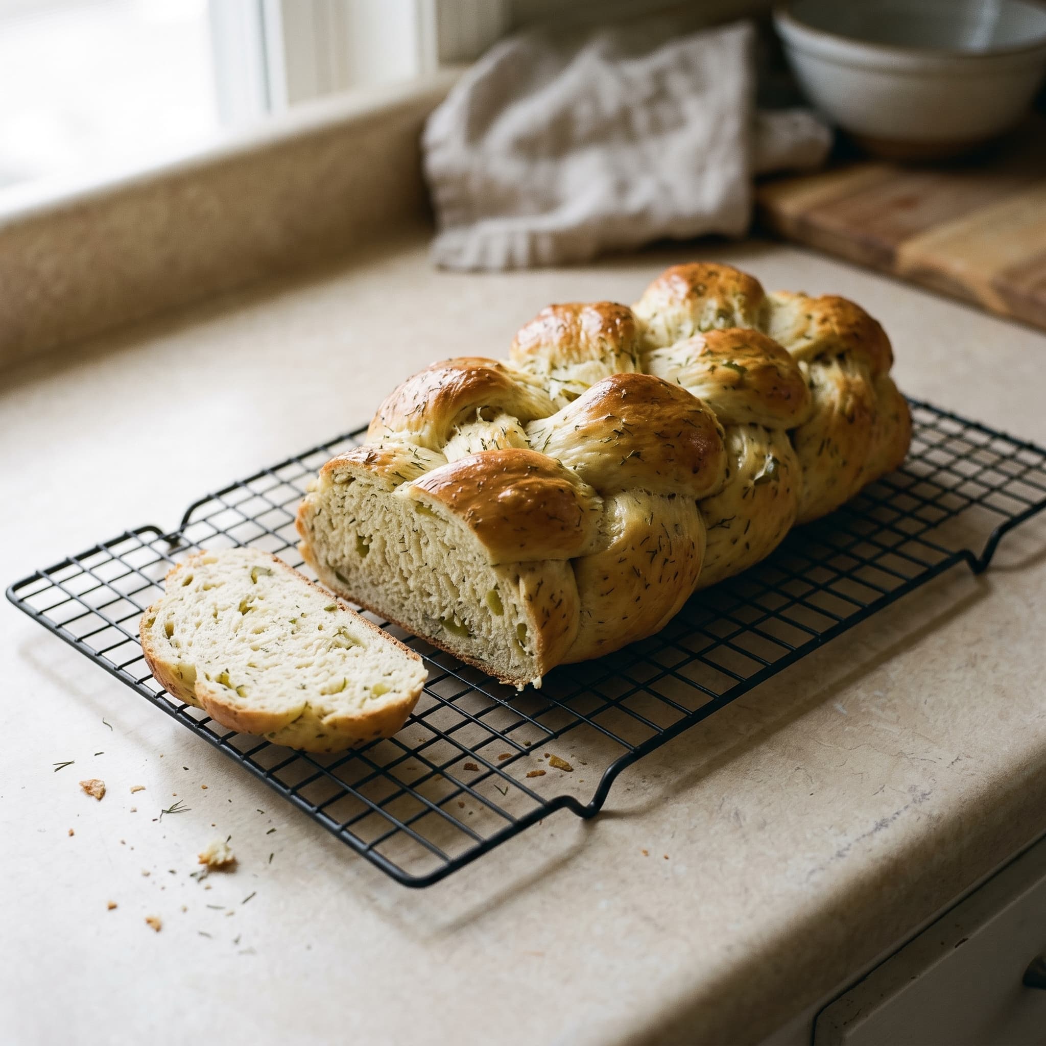 Sourdough Dill Pickle Sandwich Bread