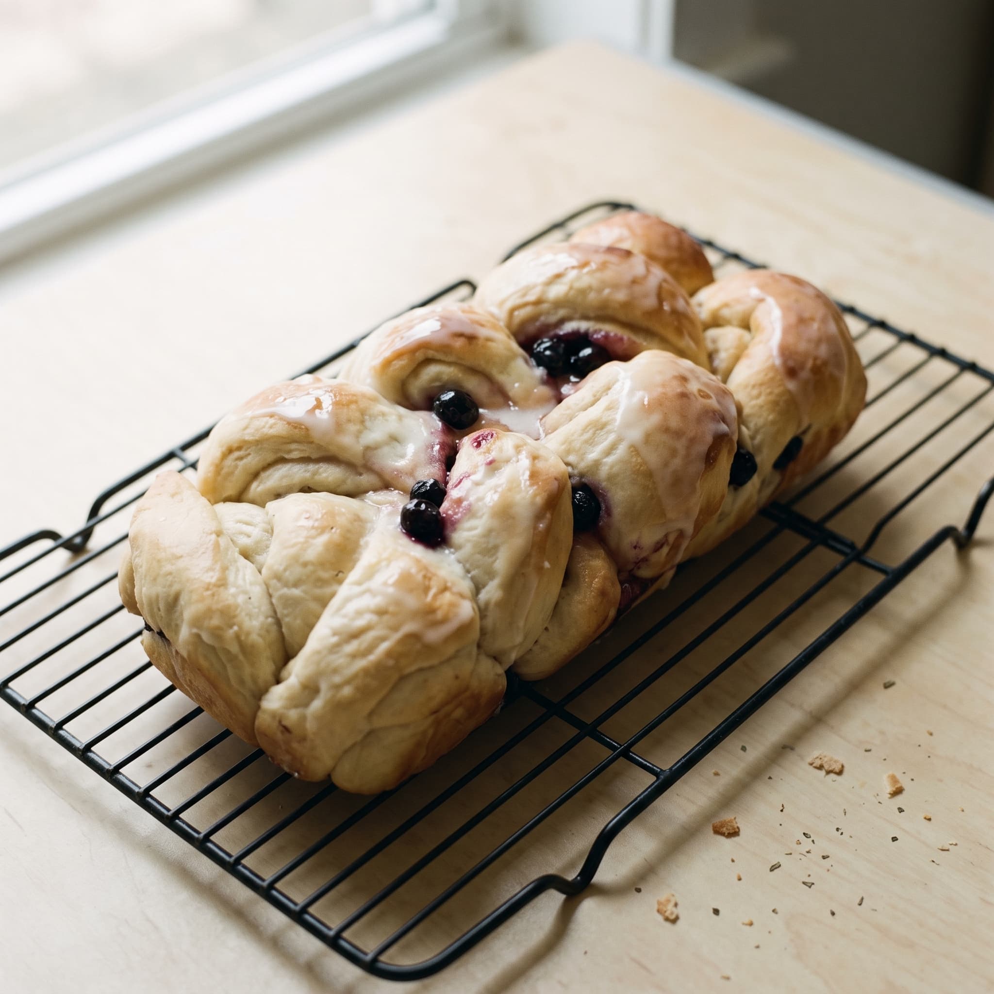 Sourdough Lemon Blueberry Bread